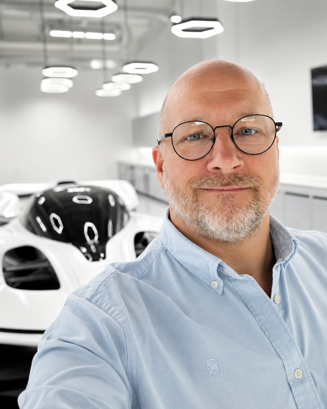Neil Barker, founder of Get Back Friday, in an engineering workspace